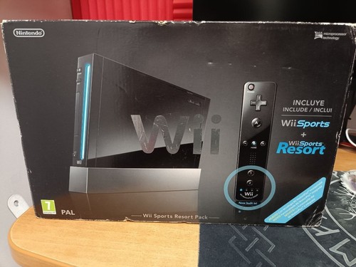 Nintendo wii nera - wii, scatola
