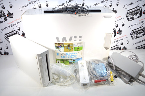 Nintendo wii console - wii, bianca