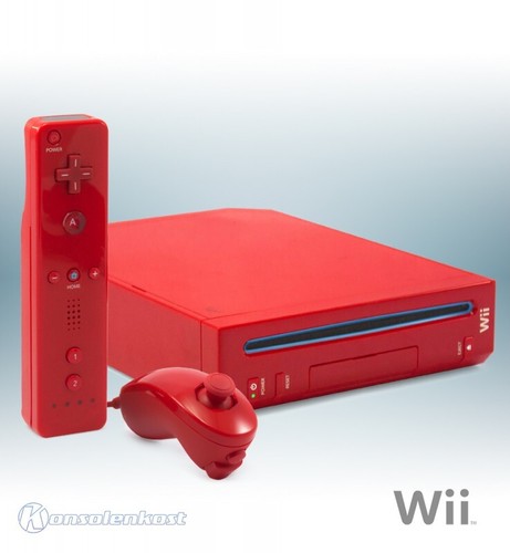 Nintendo wii console rossa - wii,