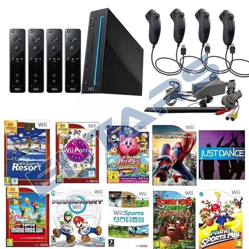Nintendo wii console nera 4 - wii,